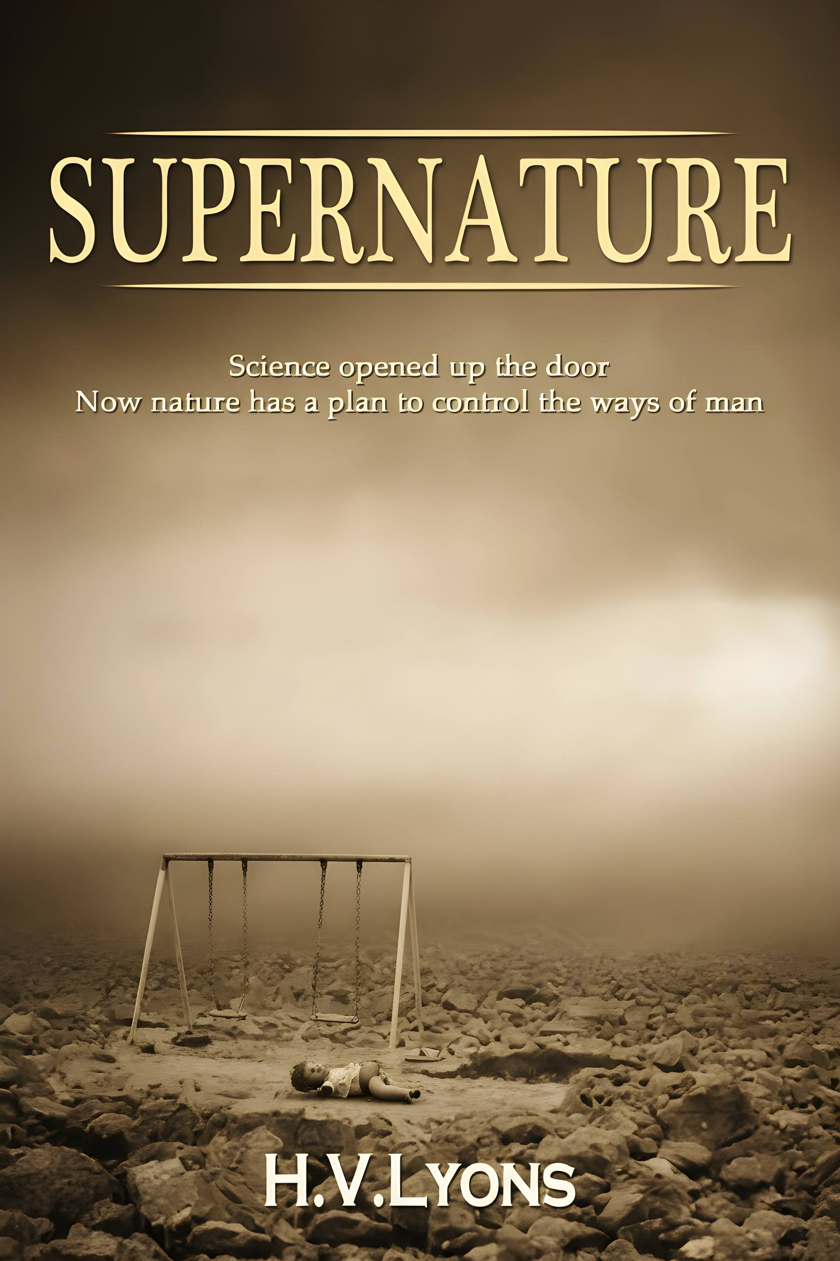 Supernature book cover by H.V. Lyons